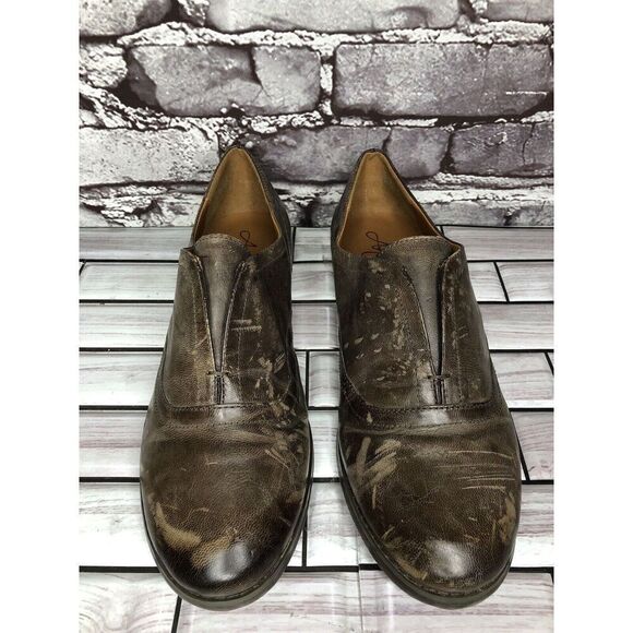 Arturo Chiang Lucinda Brown Leather Career Oxfords Loafers Shoes Women Sz 7M US - Picture 2 of 16